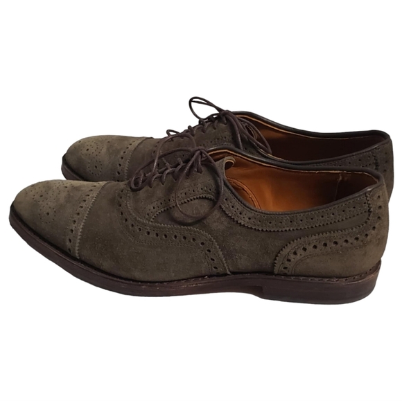 Allen Edmonds Strand Suede Cap Toe Shoes  Size 9.5 B - Picture 2 of 16